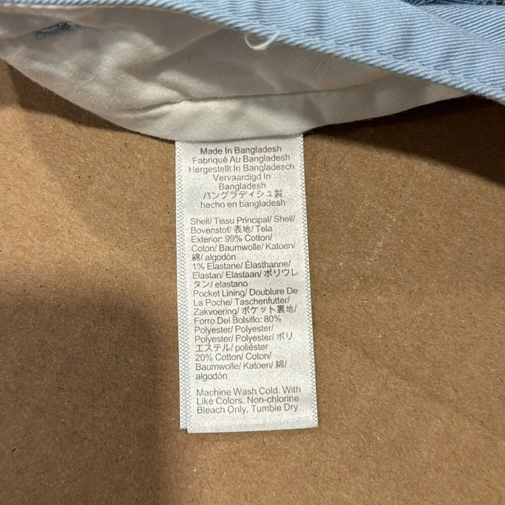 NWT J. Crew Men's 38x32 Straight-fit flex Chino Pant Blue H3167 Casual Office